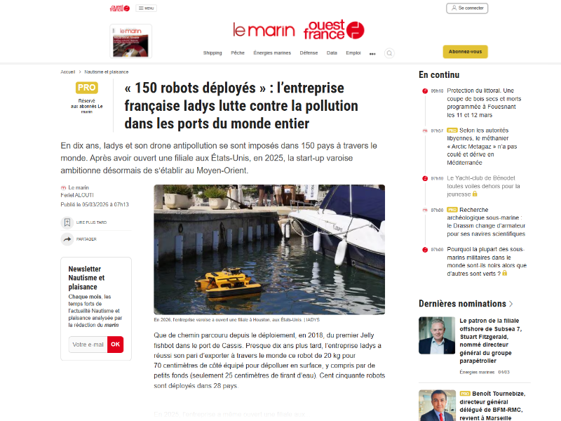 Le marin IADYS Jellyfishbot 2026