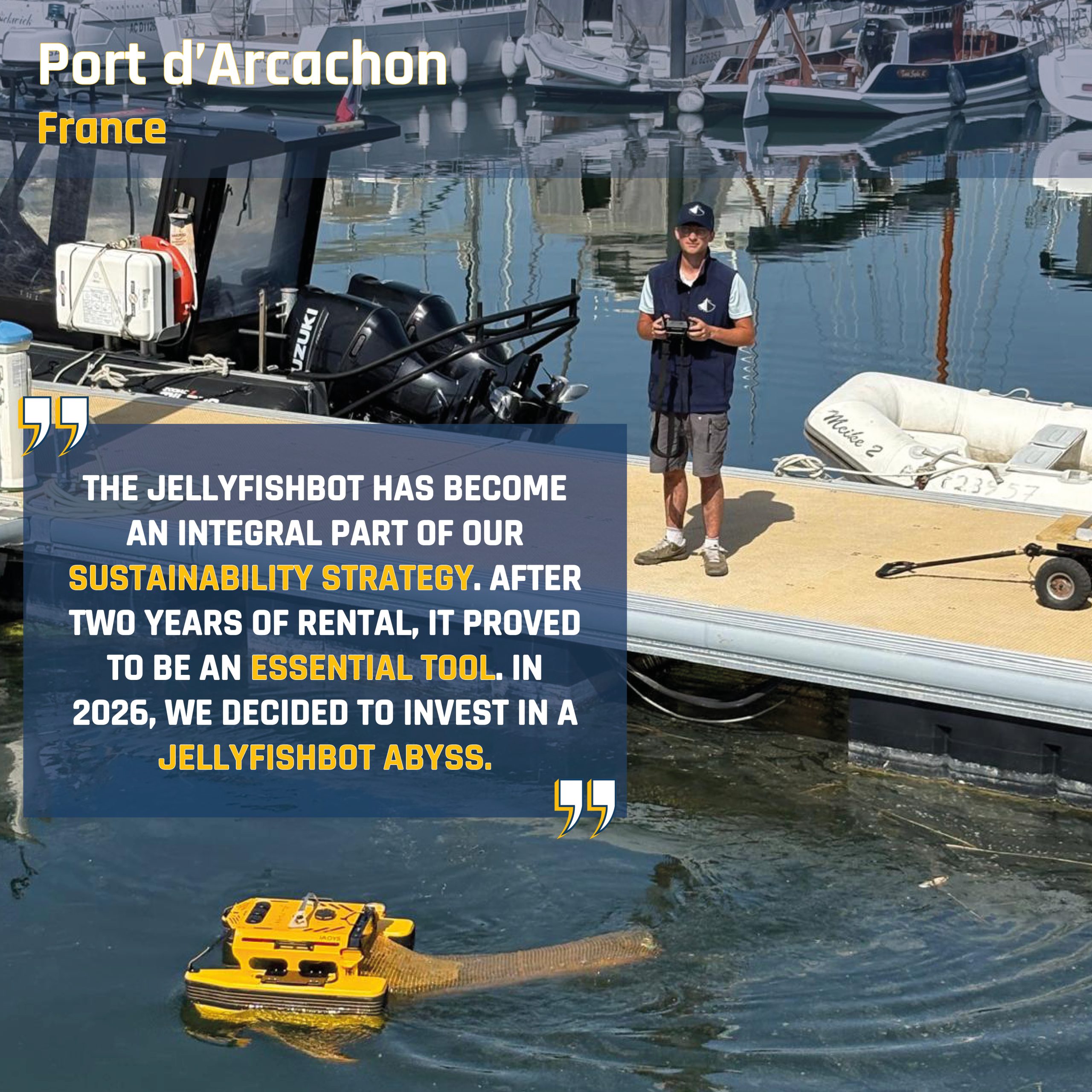 Port d'Arcachon Jellyfishbot