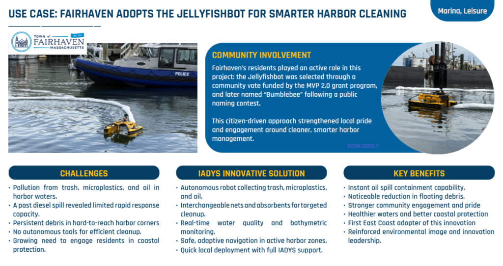 Fairhaven use case : marina cleaning robot